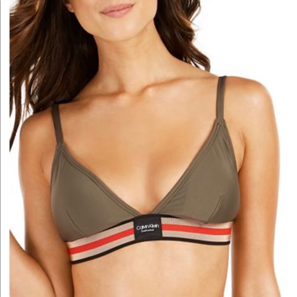 Calvin Klein Triangle Bra Swimsuit Top (NWT)